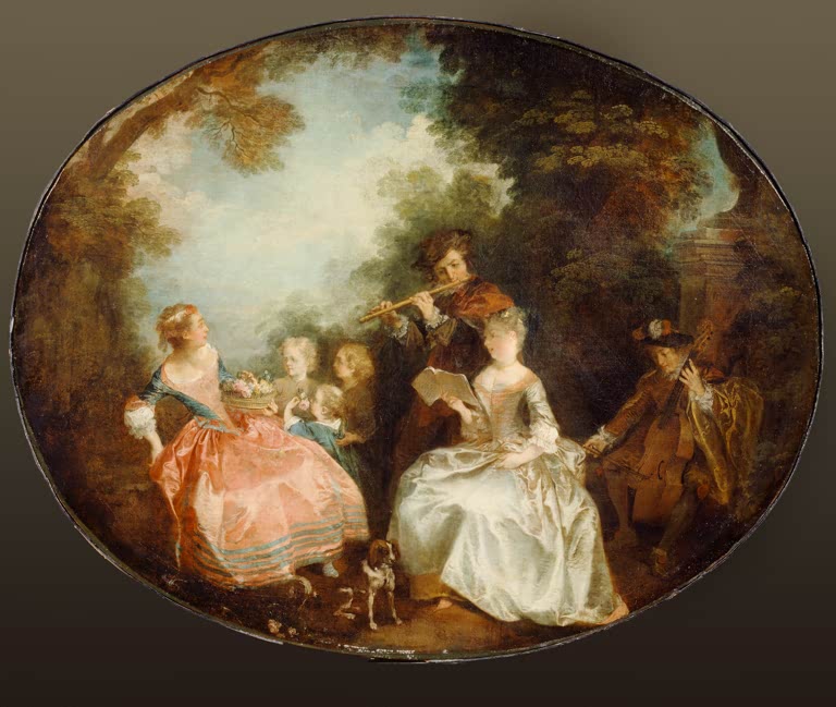 N. Lancret / Concert dans un parc.