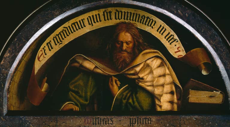 Retable / Gand / Prophète Michée / V. Eyck 1432