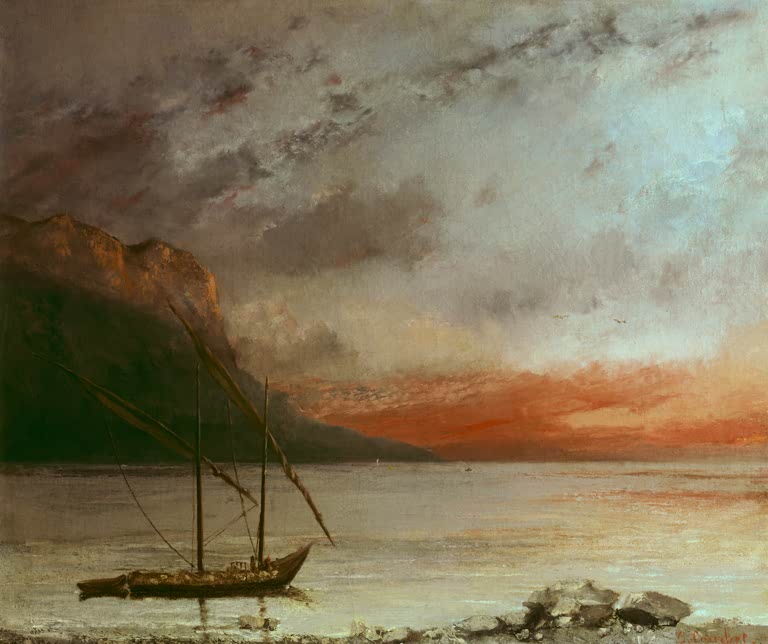 G. Courbet, Coucher de soleil