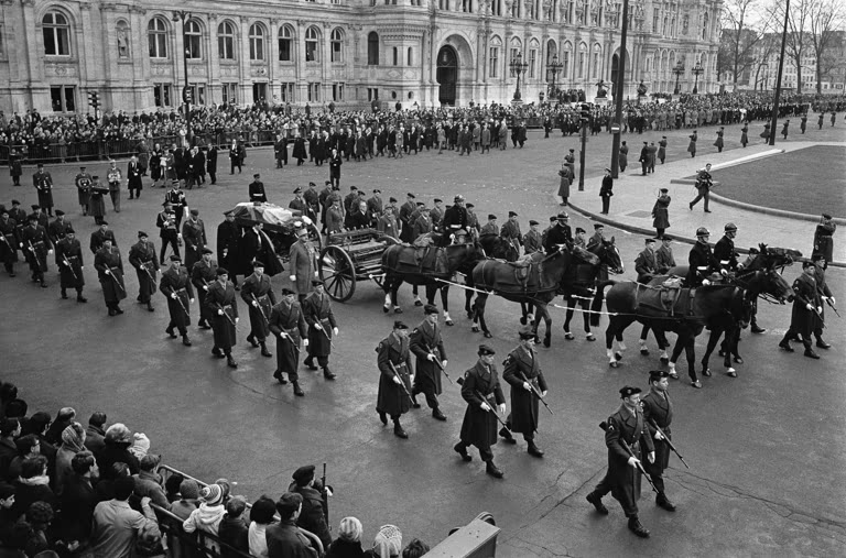 Funérailles du maréchal Juin à Paris, 19 février 1967.