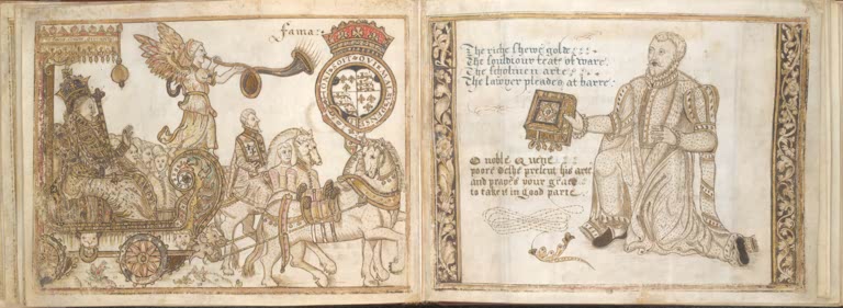 Elisabeth Ire d'Angleterre / Allégorie / Dessin