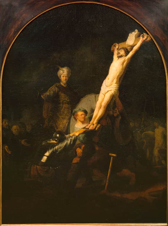 Rembrandt / Erection de la Croix