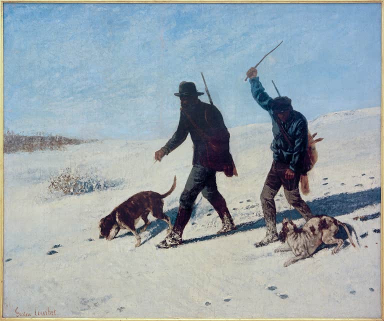G. Courbet / Braconniers dans la neige