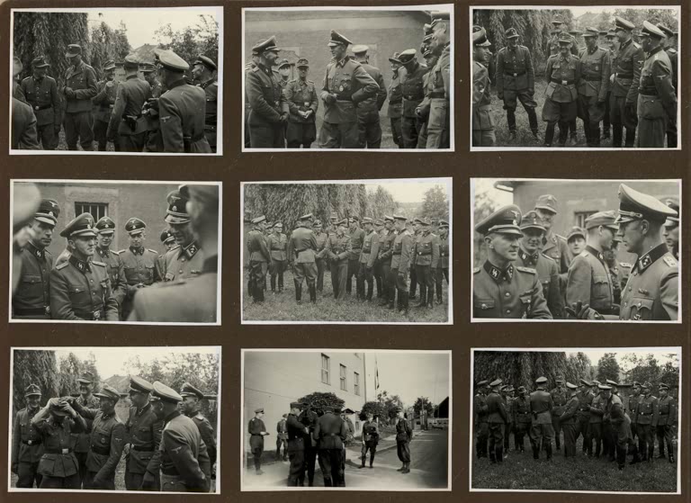Seconde Guerre mondiale / École d'artillerie SS II près de Prague / Photos 1944
