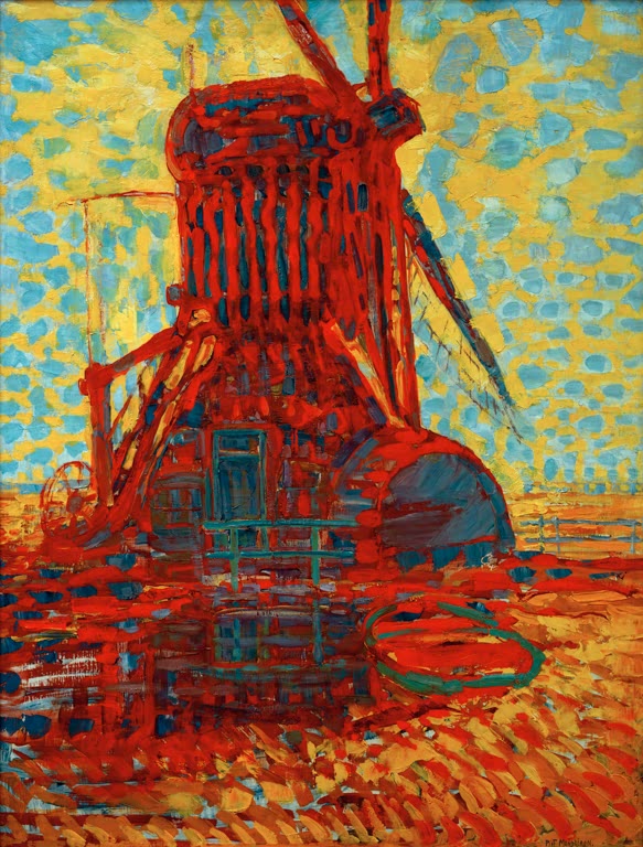 P. Mondrian / Moulin dans la lumière du soleil, 1908.