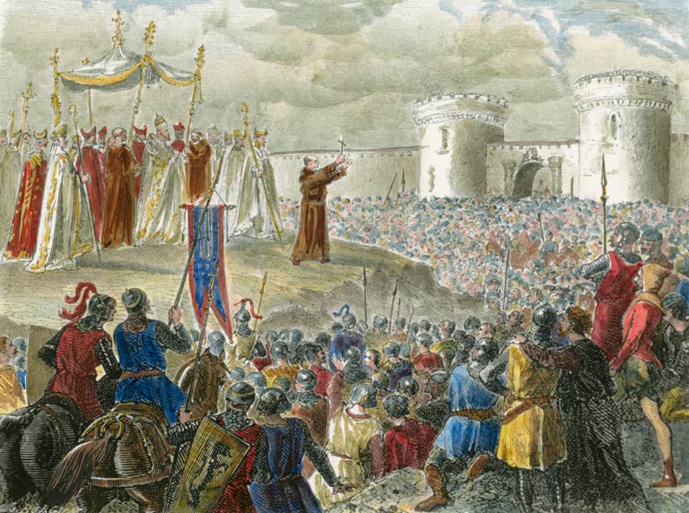1re croisade 1095 / Pierre d'Amiens / Gravure