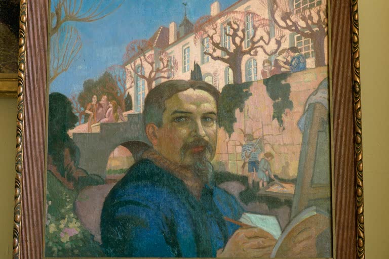Denis, Maurice / Autoportrait devant le prieuré / 1921.
