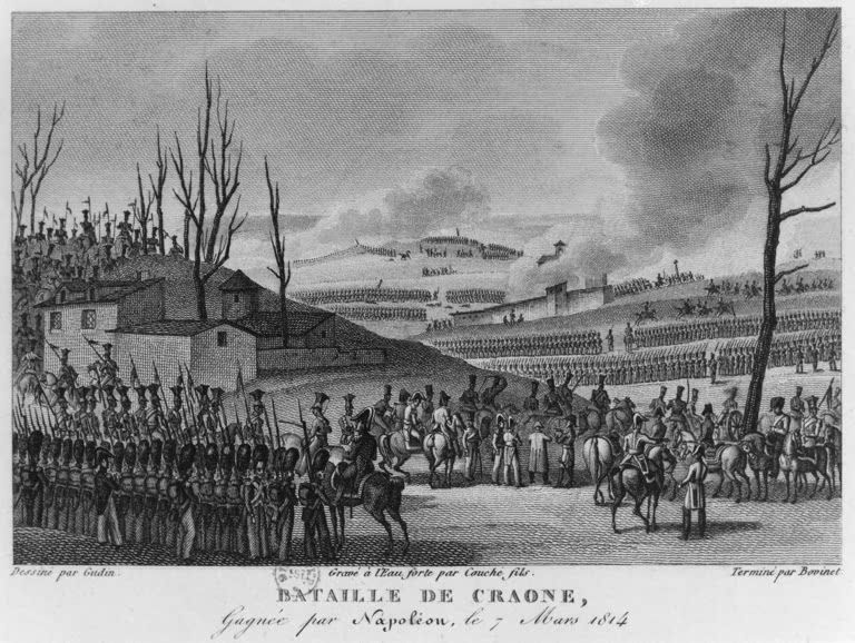 Bataille de Craonne 1814 / D'ap. Gudin